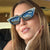 Damen extravagante Cat-Eye Sonnenbrille Karnz