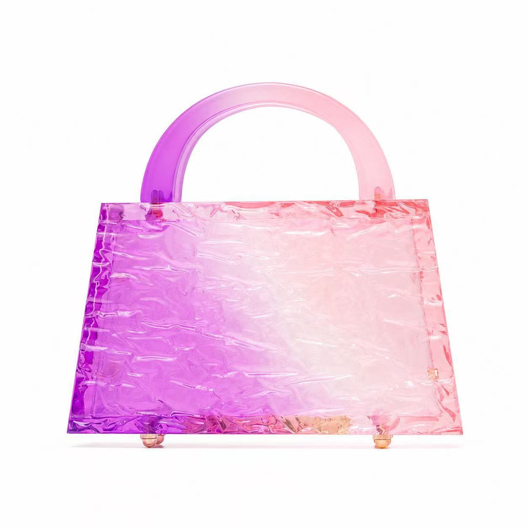 Elegante texturierte Acryl-Handtasche