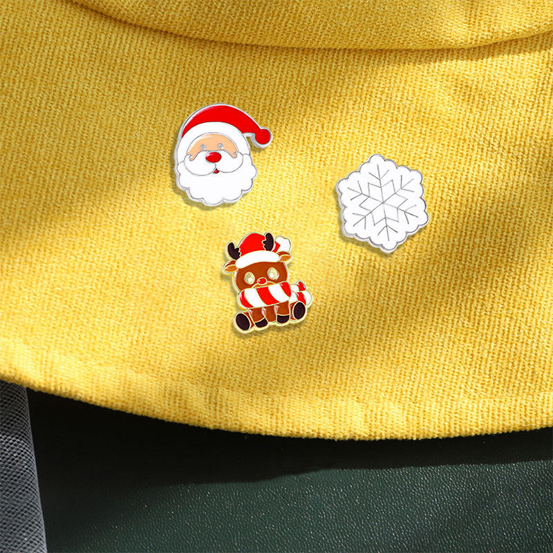 Dekorativer Emaille-Weihnachtsbaum-Anstecker Karnz