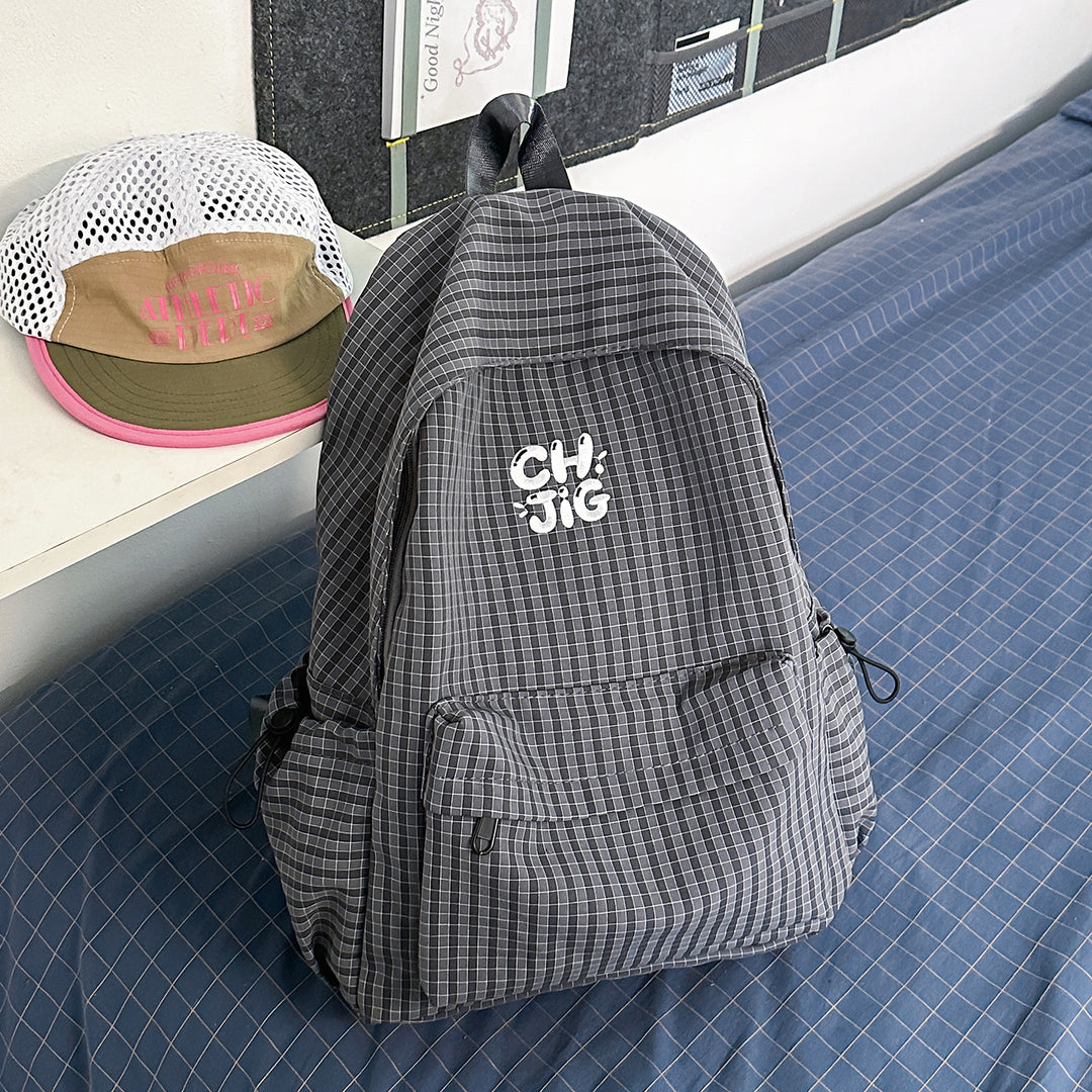 Stylische Karierter Rucksack Karnz