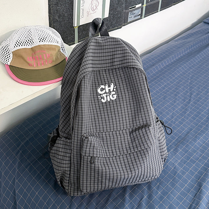 Stylische Karierter Rucksack Karnz
