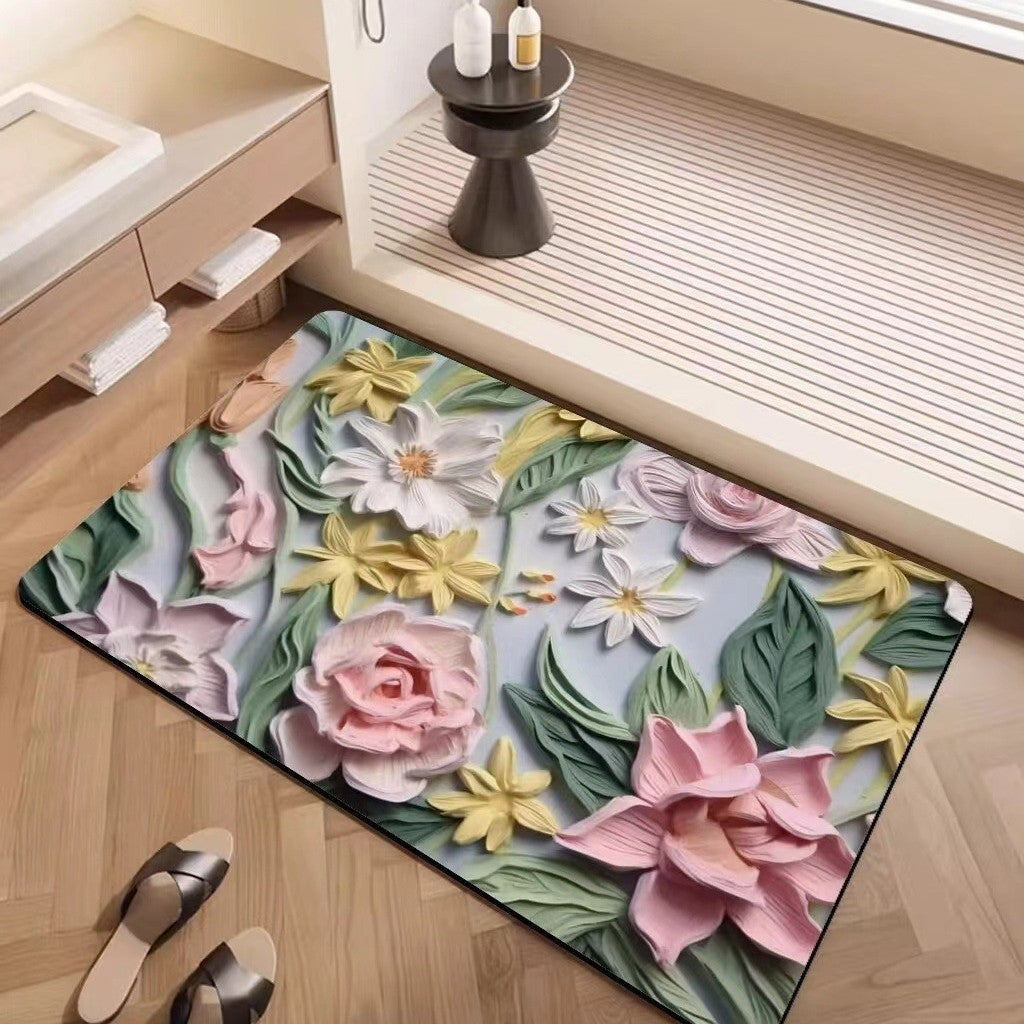 Luxuriöse strukturiertes Blumenteppich Karnz