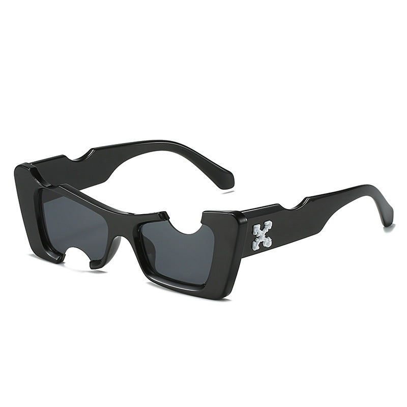 Damen übergroße geometrische Sonnenbrille Karnz