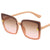 Damen stilvolle quadratische Sonnenbrille mit eleganten Details Karnz