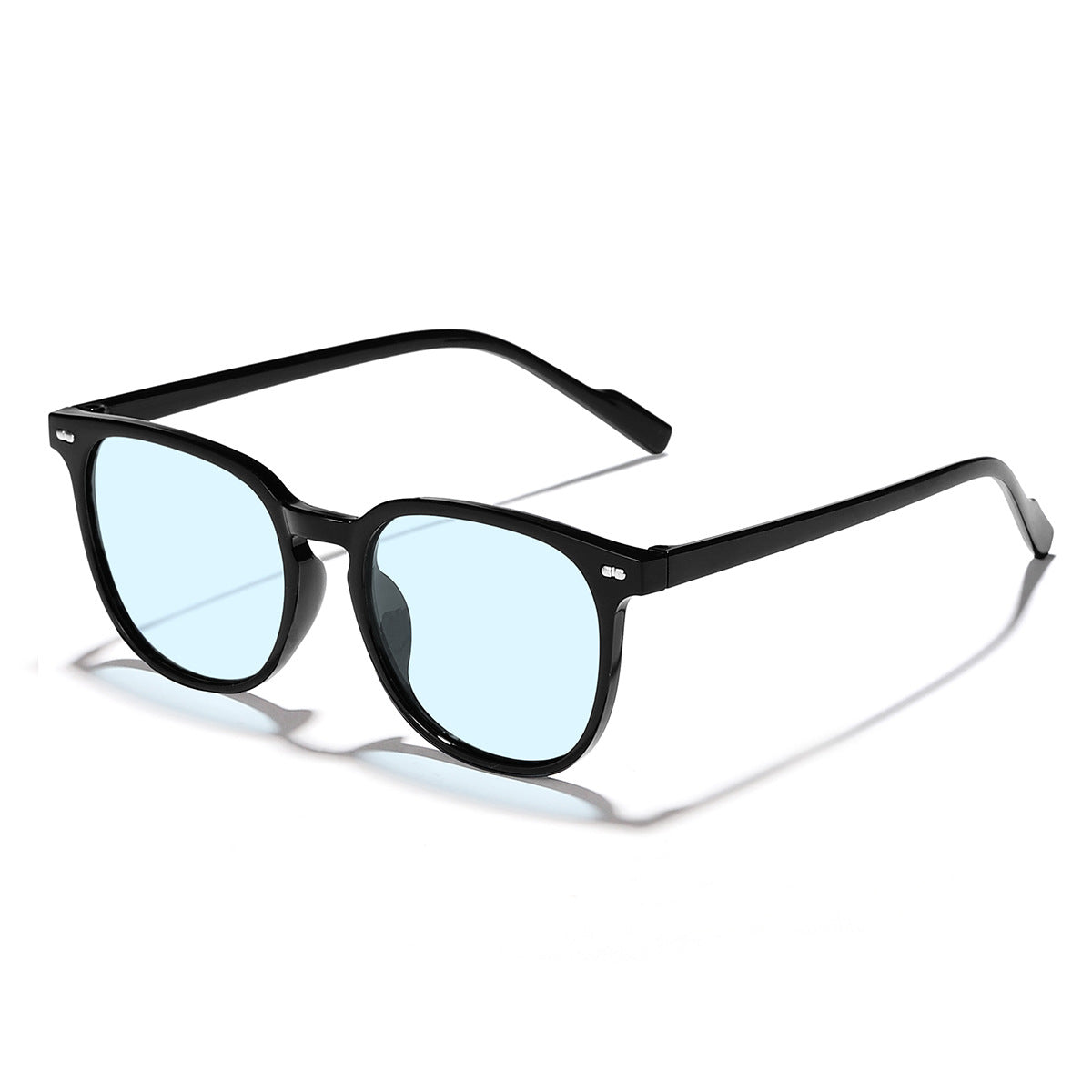 Damen modische Sonnenbrille mit transparentem Rahmen und hochwertigen Gläsern Karnz