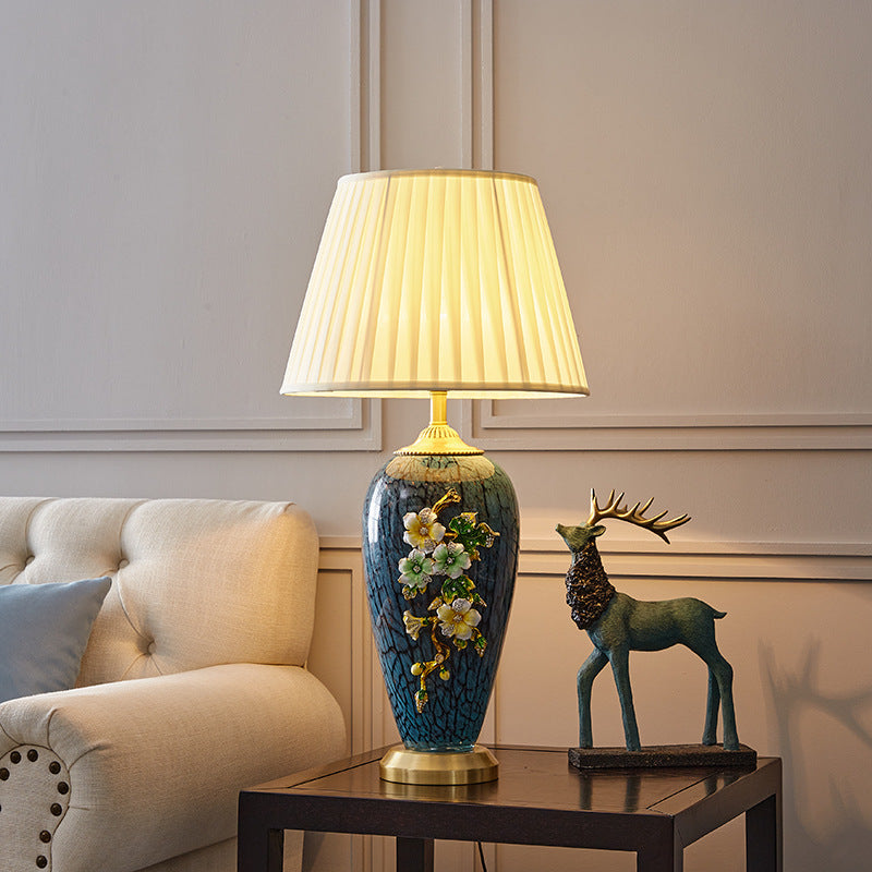 Verschnörkelte Blumentischlampe