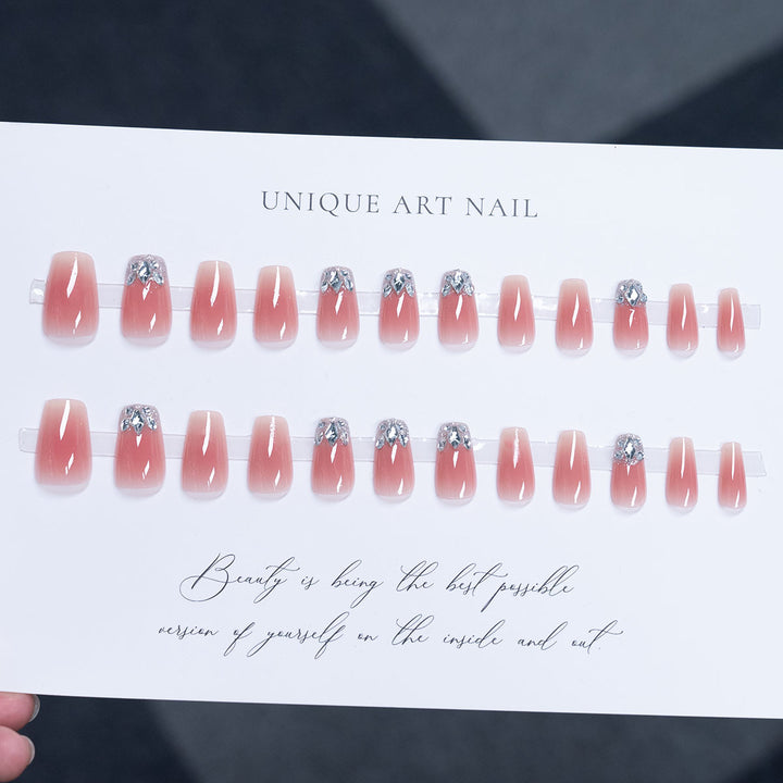 Press-On Nagelkunstset mit Strassakzenten