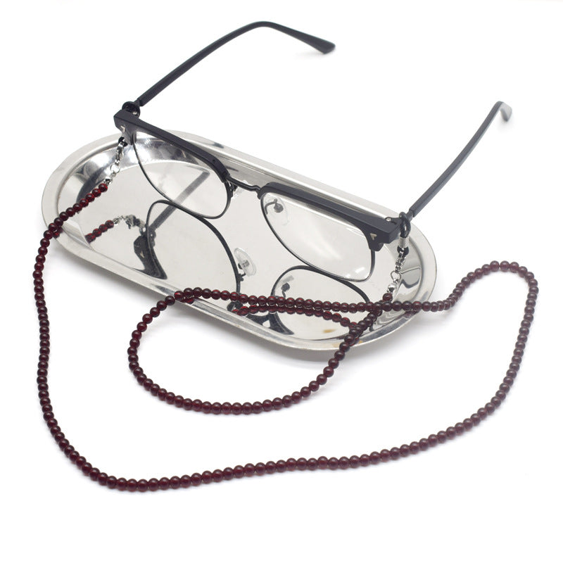 Stylische Perlen-Brillen Kette Karnz