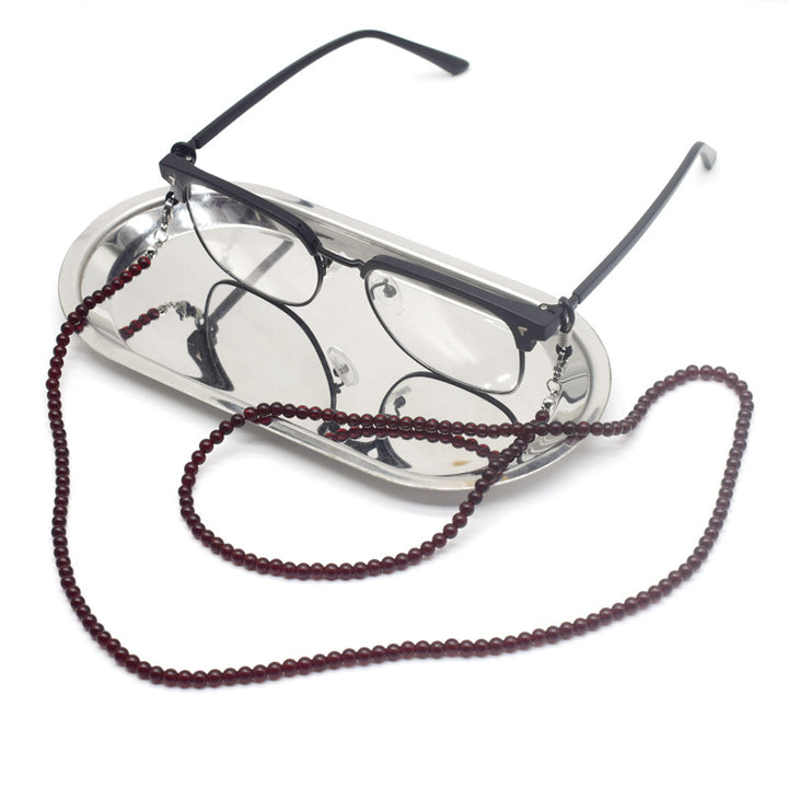 Stylische Perlen-Brillen Kette Karnz