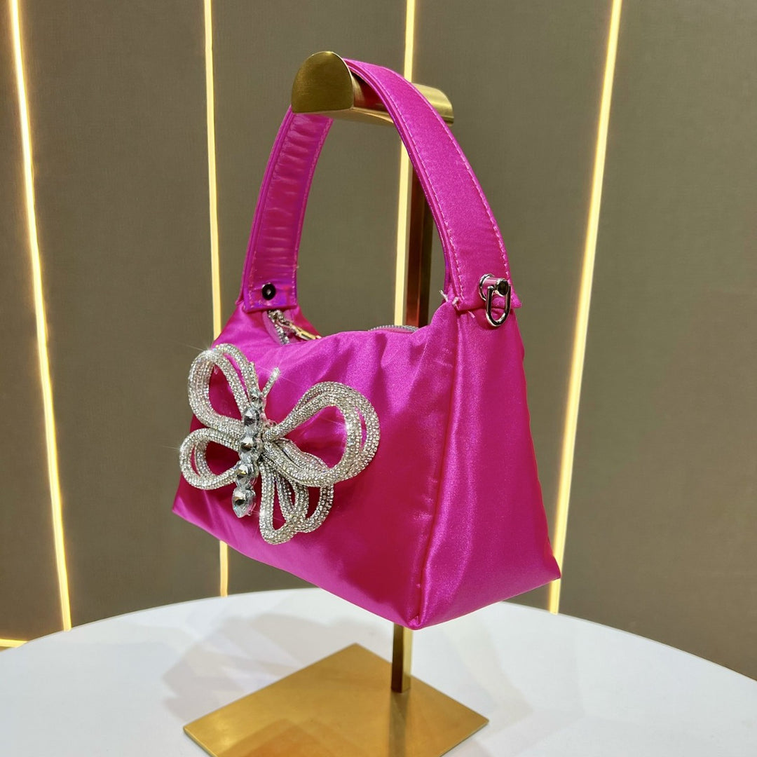 Schmetterlingsverzierte Abendhandtasche