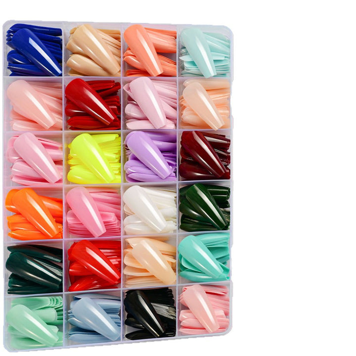 Elegante Langstil falsche Nagelspitzen Karnz