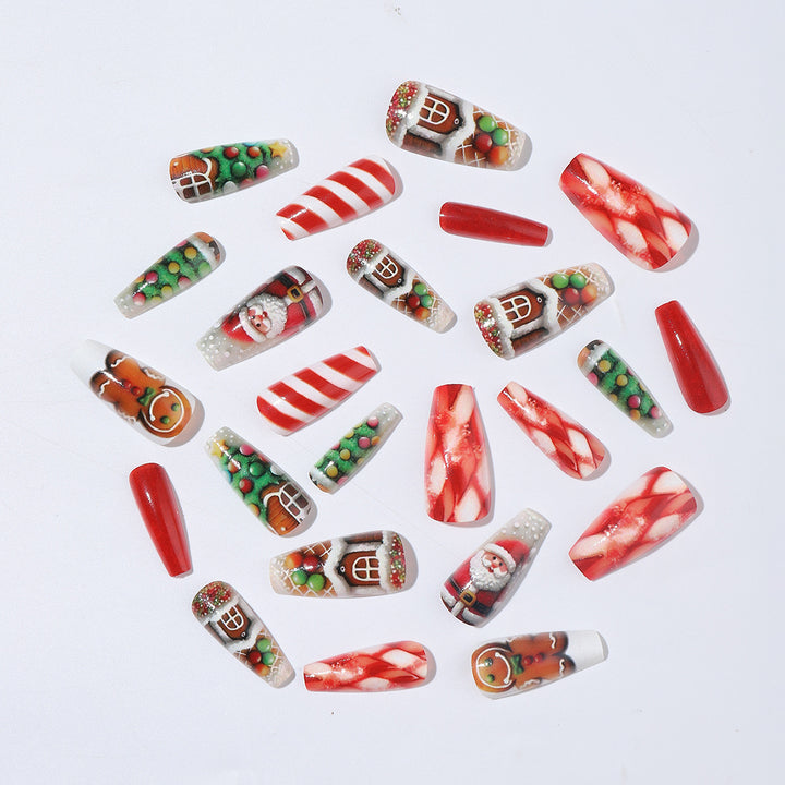 Kreatives Kunstnagelset mit Weihnachtsmotiven Karnz