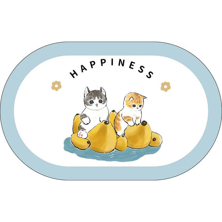 Niedlicher katzenmotivierter Plüsch-Badematten