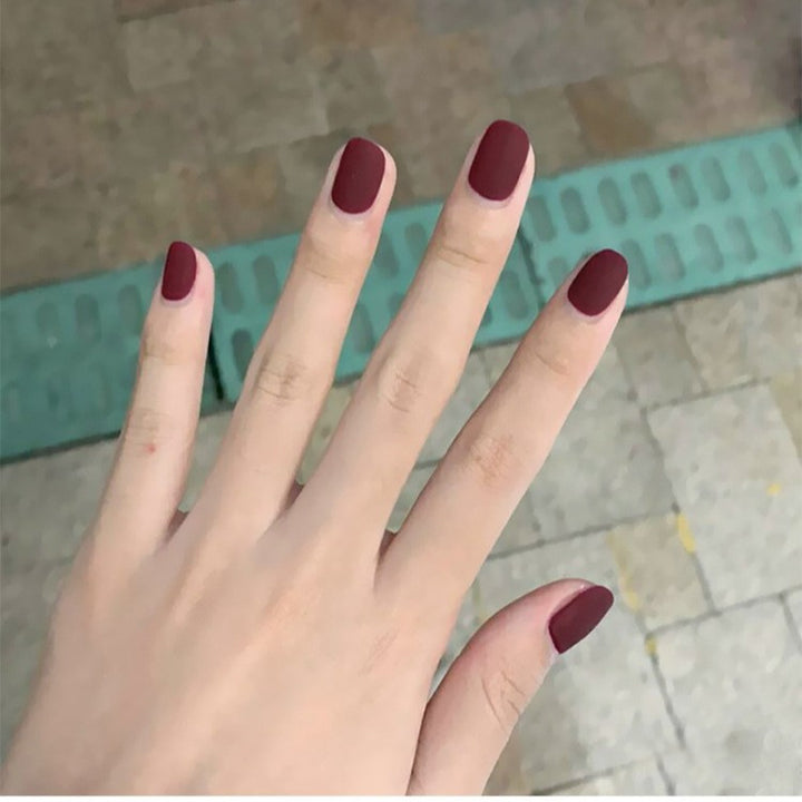 Matte Finish Press-On Nail Set Karnz 178815*10mm0162
