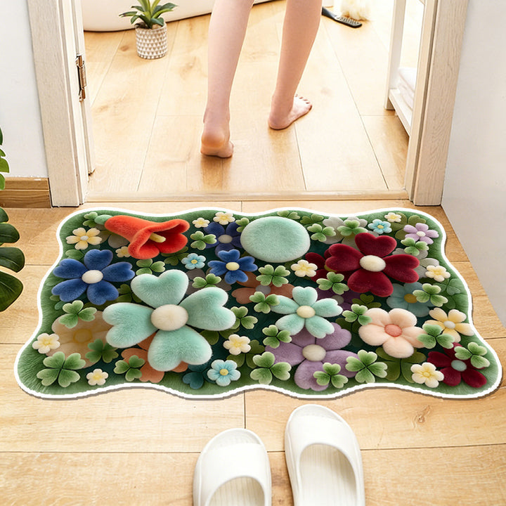 Floral-Themed Wasserdichte Teppich