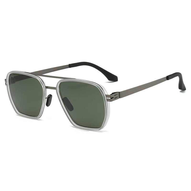 Damen moderne oversized quadratische Sonnenbrille Karnz