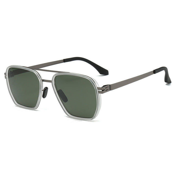 Damen moderne oversized quadratische Sonnenbrille Karnz