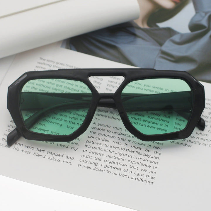 Damen modische sechseckige Brille Karnz