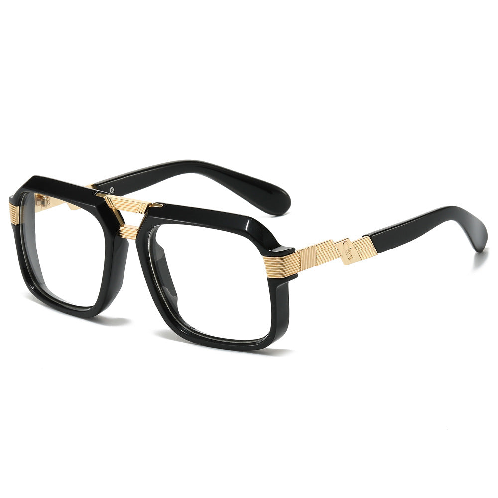 Oversized quadratische Sonnenbrille mit metallischen Details Karnz