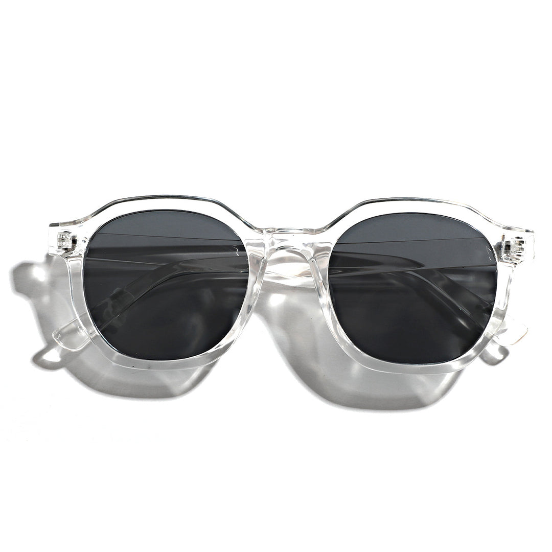 Damen stilvolle Sonnenbrille im modernen, kantigen Design Karnz