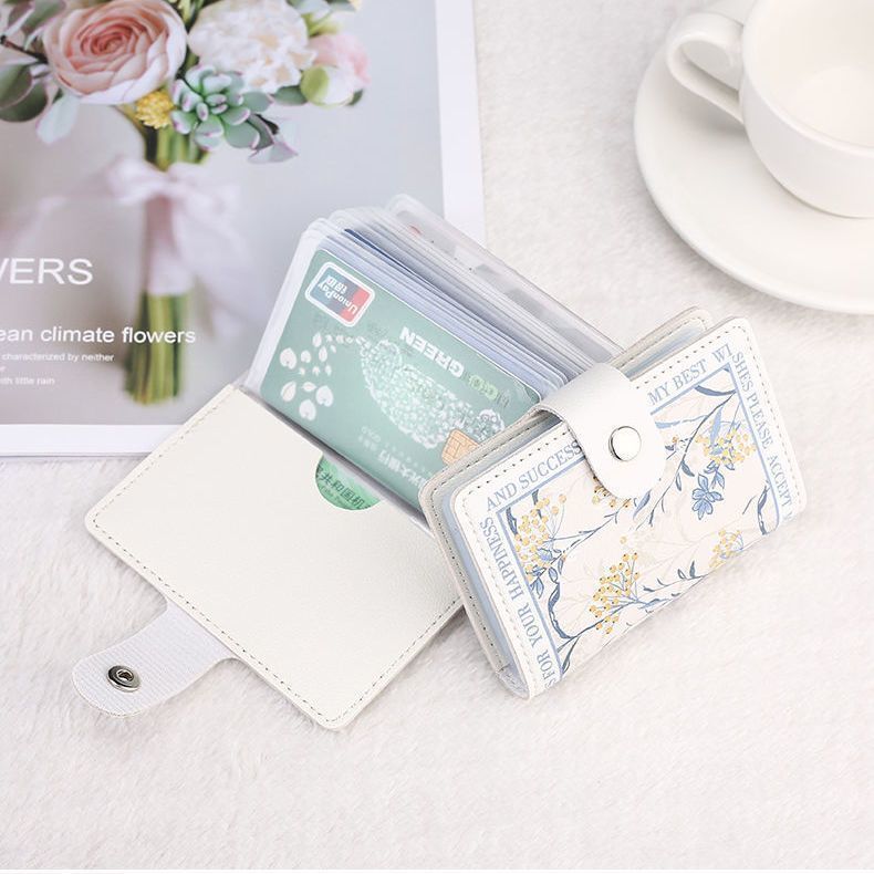 Elegante Rose Druck Geldbörse Karnz