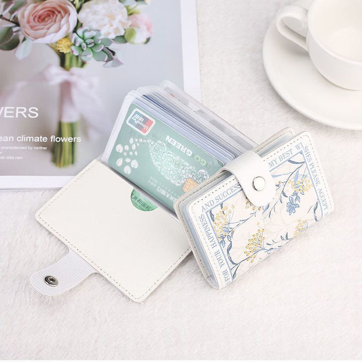 Elegante Rose Druck Geldbörse Karnz