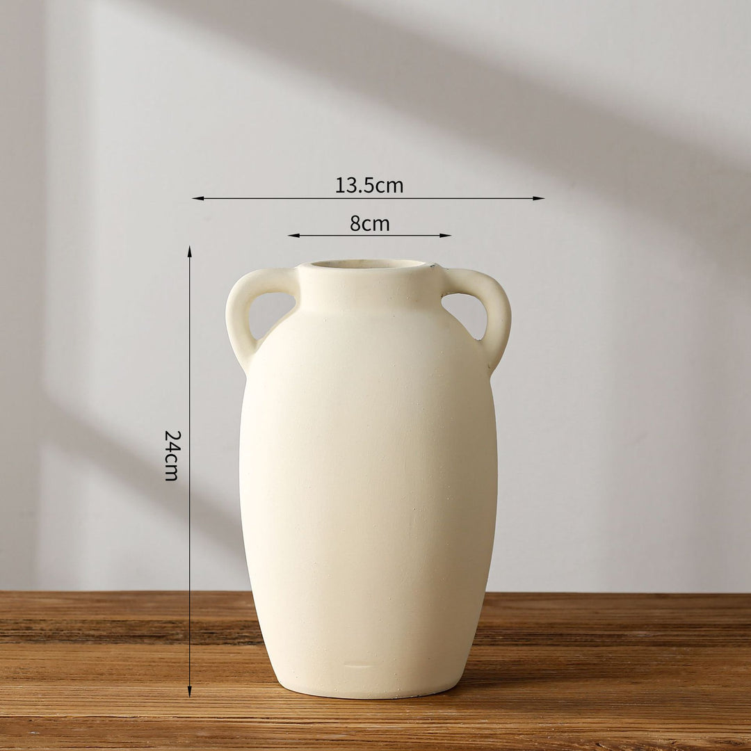 Rustikale Terrakotta Vase Karnz
