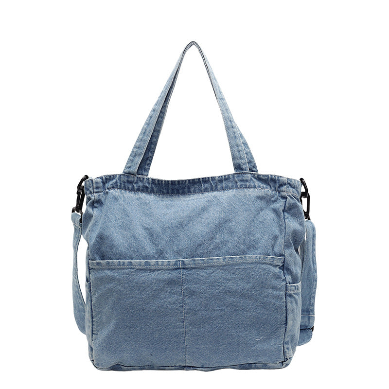 Premium Denim Schultertasche Karnz