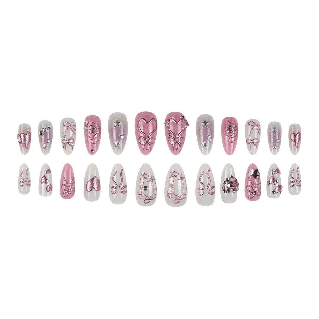 Dekorative Lange Stiletto Nagelkunst Karnz