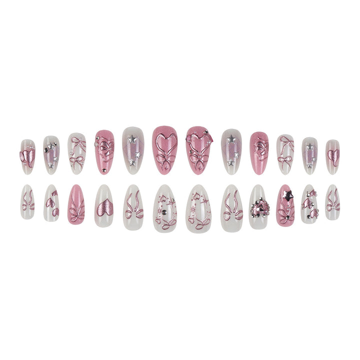 Dekorative Lange Stiletto Nagelkunst Karnz