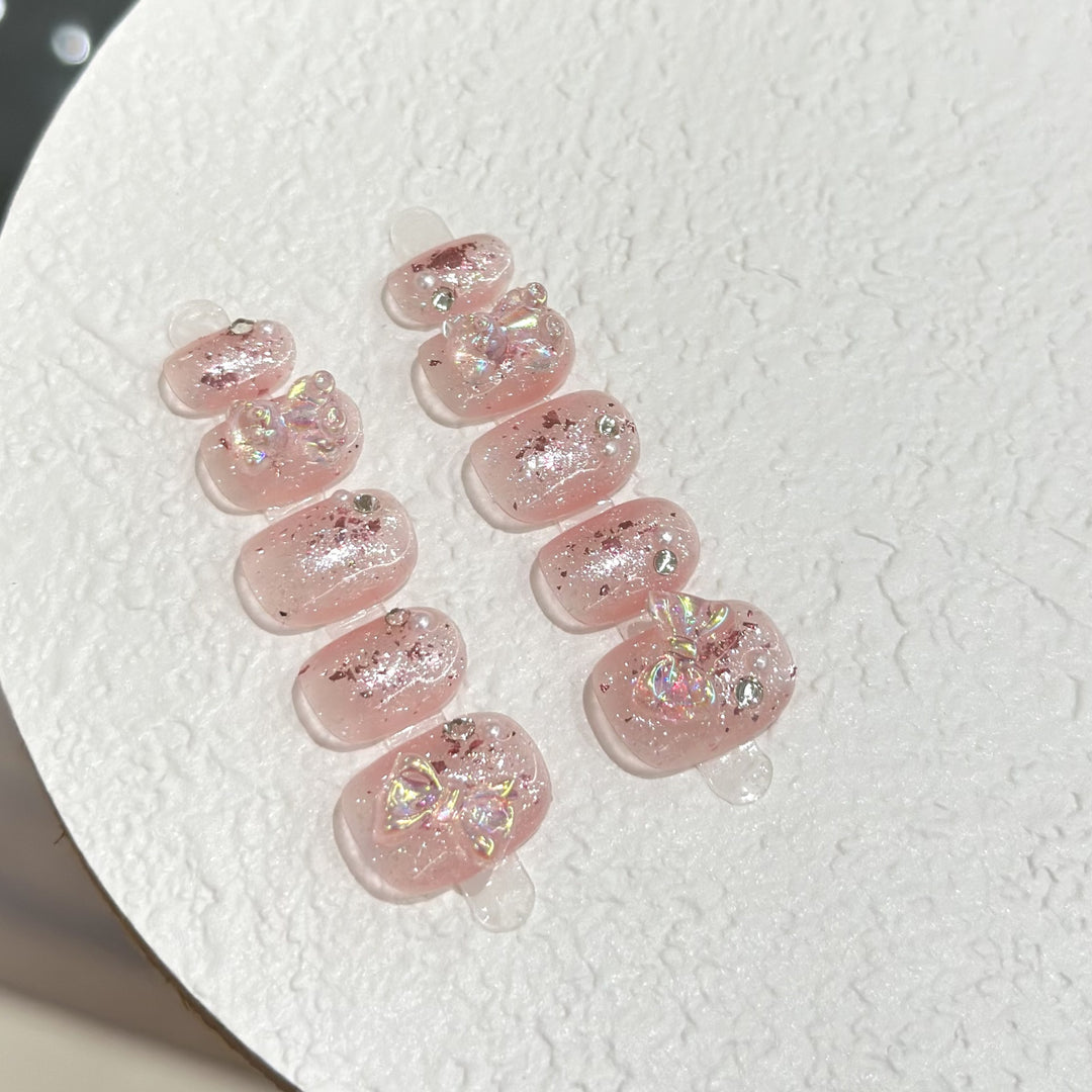 Elegantes Press-On-Nagelset