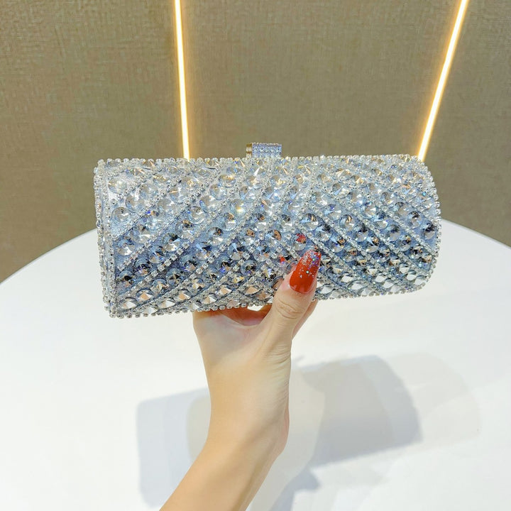 Glitzernde kristallbesetzte Abend-Clutch
