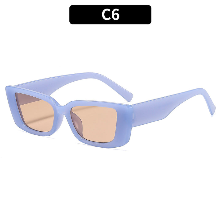 Vintage-inspirierte quadratische Sonnenbrille