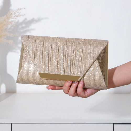 Metallic Abend-Clutch