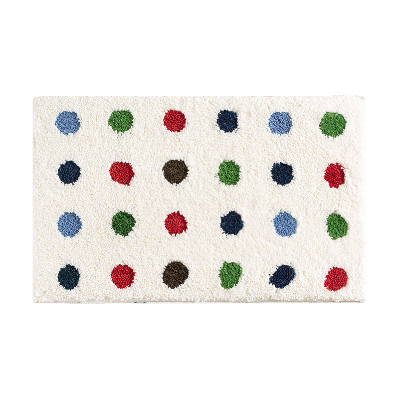 Modernes Streifen-Badvorleger mit reliefiertem Hochflor und rutschfester Latexbasis Karnz