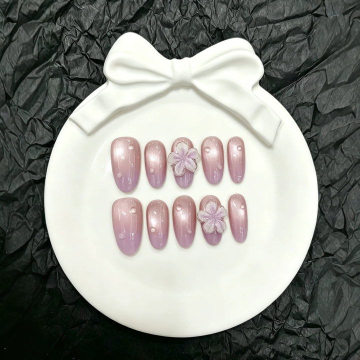 Blumenschnippel-Press-On-Nagelset 1791773887
