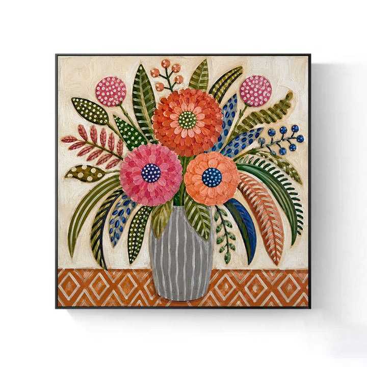 Florale dekorative Leinwandkunst