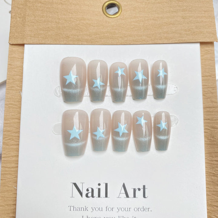 Stern-Design Press-On Nagelset