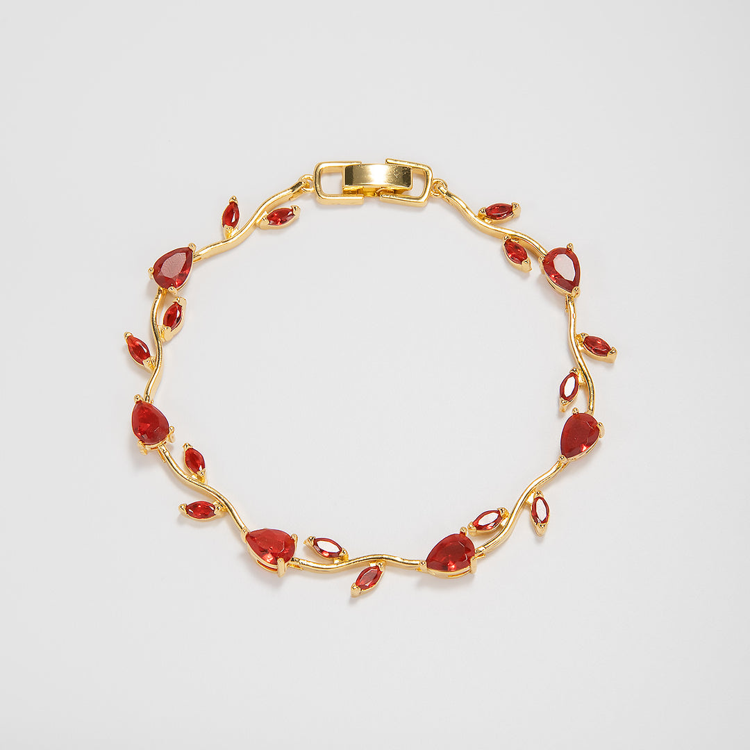 Elegante florale Design-Aussage-Armband Karnz