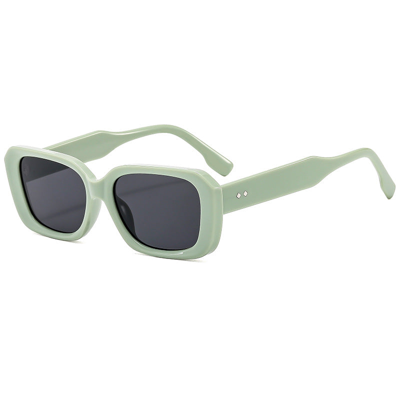 Damen große quadratische Sonnenbrille mit robustem Rahmen und UV-Schutz Karnz