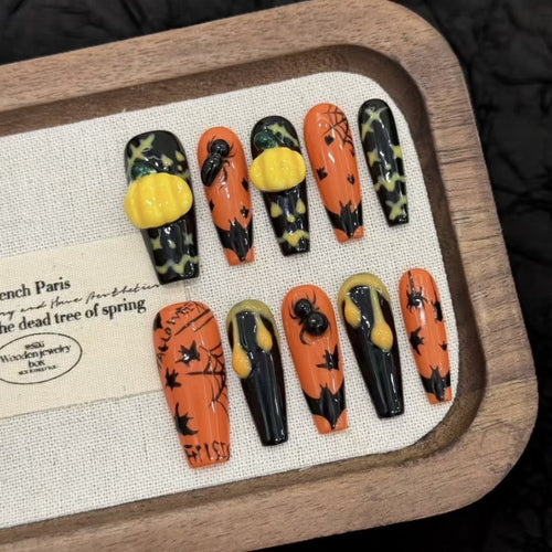Halloween-Themen Press-On Nagelkunst Set 1790745709