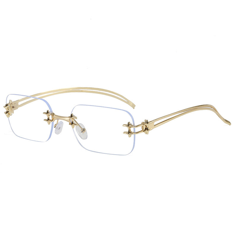 Modische Metall-Sonnenbrille mit Rechteckigem Rahmen Karnz