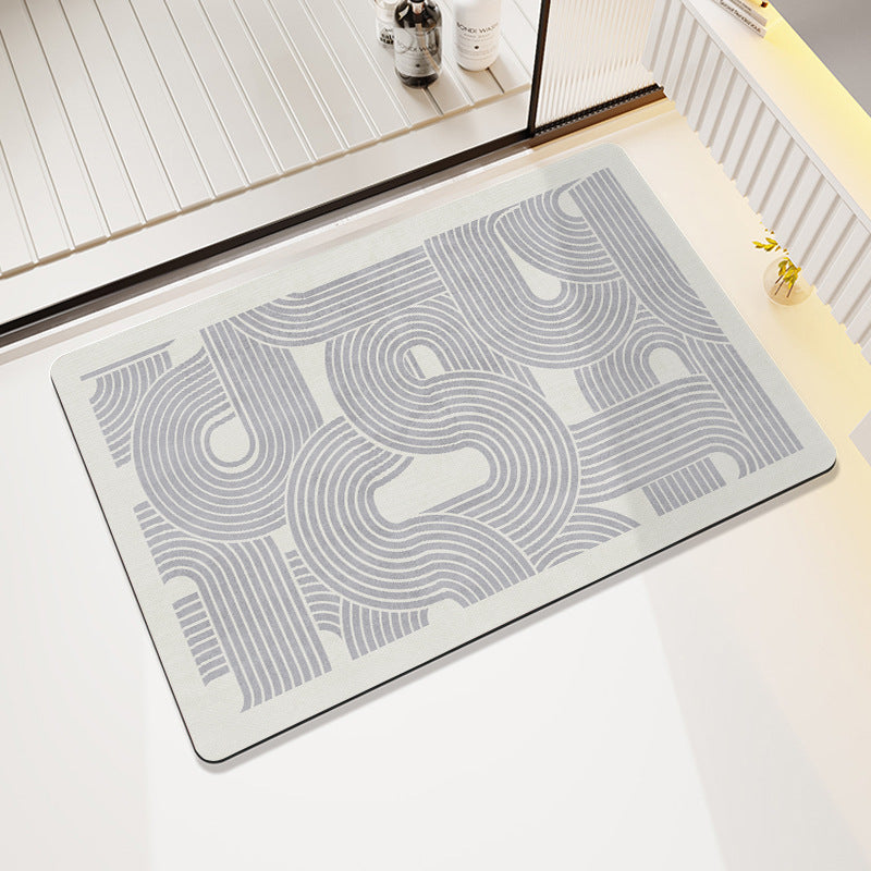 Abstraktes Geometrisches Muster Badteppich Karnz