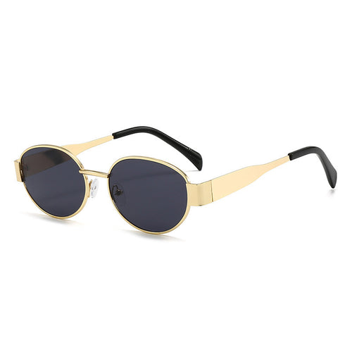 Damen modische Sonnenbrille mit elegantem Metallrahmen Karnz