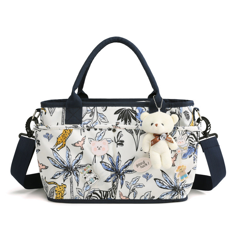 Multi-Taschen Blumenmuster Tote Bag Karnz