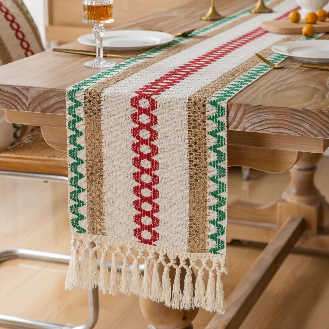 Bohemian Stil Fransen Tischdecke