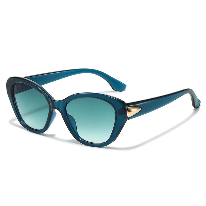 Stilvolle Cat-Eye-Sonnenbrille mit elegantem Gold-Detail Karnz