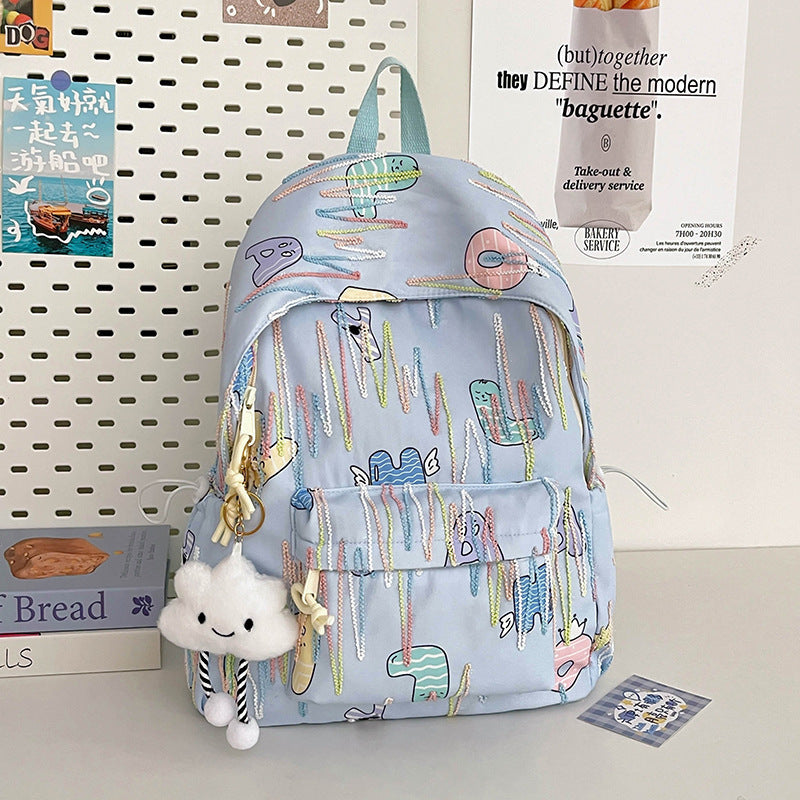 Spaß gemusterter Schulrucksack