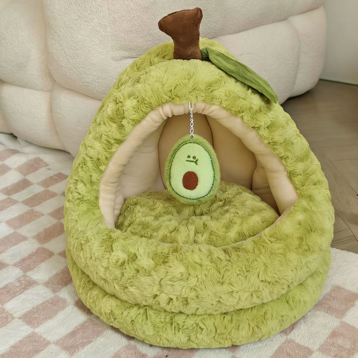 Avocado-Themen Kuschelhöhle Hundebett