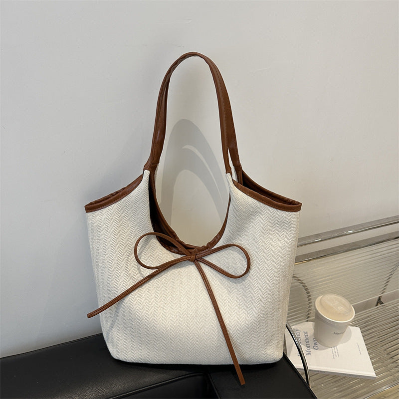 Chic Bow-Detail Einkaufstasche
